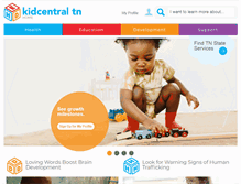 Tablet Screenshot of kidcentraltn.com